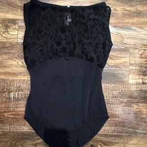Elegant Black Leotard from Nikolay / size large
